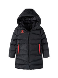 Детский пуховик KELME Children's Long Jacket (Black/Red)