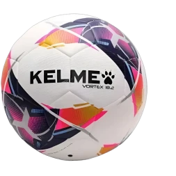 Мяч футбольный KELME Leather Football (18.2) (32 Panels) (White/Orange)