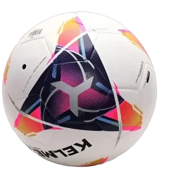 Мяч футбольный KELME Leather Football (18.2) (32 Panels) (White/Orange)