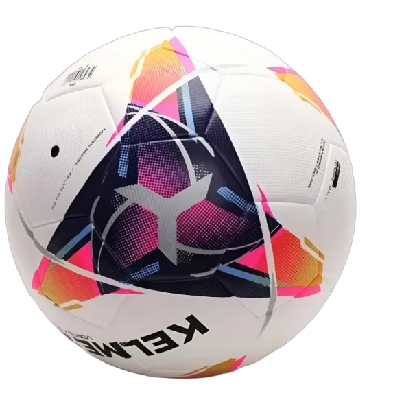 Мяч футбольный KELME Leather Football (18.2) (32 Panels) (White/Orange)