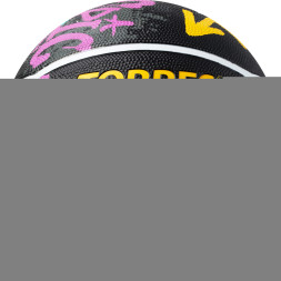 Мяч баск  TORRES Street, B023107, р 7, 7 панел резина, нейлон корд, бут  кам , чёрно-мультиколор