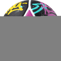 Мяч баск  TORRES Street, B023107, р 7, 7 панел резина, нейлон корд, бут  кам , чёрно-мультиколор