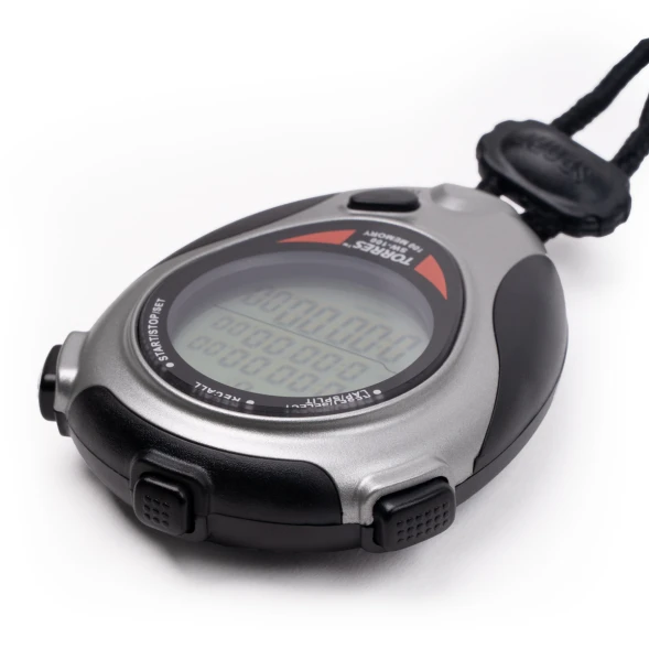 Секундомер проф. TORRES Professional Stopwatch, SW-100,100 яч.пам.,таймер,метроном,сер-чер. NEW