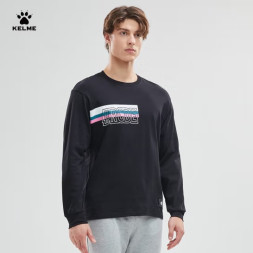 Свитшот KELME Round Neck Long Sleeve T-Shirt Black