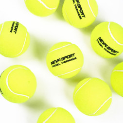 Мяч для падела NS Padel Premier, 502101, уп.3 шт, сукно, нат.резина,желтый