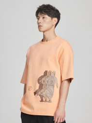 Футболка KELME Round Neck Short Sleeve T-Shirt Orange