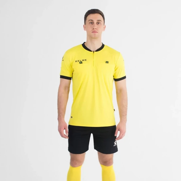 Судейская форма KELME Short Sleeve Refree Set (Yellow/Black)