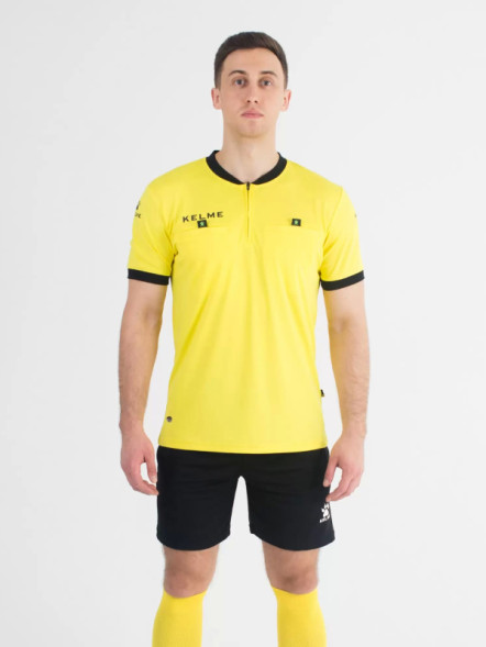 Судейская форма KELME Short Sleeve Refree Set (Yellow/Black)