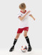 Детская футбольная форма KELME Football Uniform Set (White/Red)