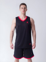 Баскетбольная форма KELME Basket Set (Black/Red)