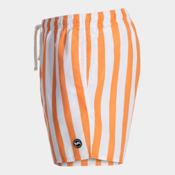 BERMUDA DE BAÑO PARTY NARANJA BLANCO
