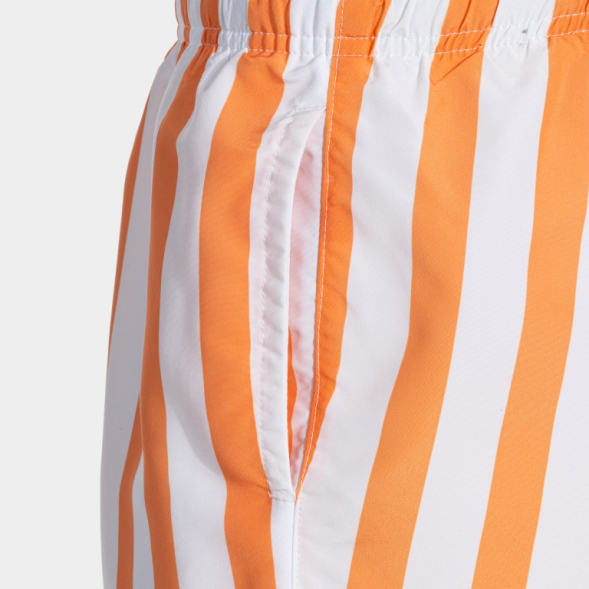 BERMUDA DE BAÑO PARTY NARANJA BLANCO