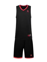 Детская баскетбольная форма KELME Basket Set (Black/Red)