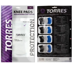 СЦ*Наколенники спортивные TORRES Soft, PRL112222S-01, р.S, нейлон, ЭВА, белый