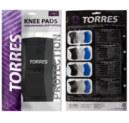 СЦ*Наколенники спортивные TORRES Soft, PRL112222S-01, р.S, нейлон, ЭВА, белый