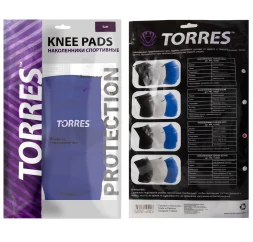 СЦ*Наколенники спортивные TORRES Soft, PRL112222S-01, р.S, нейлон, ЭВА, белый