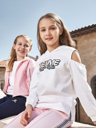 Детское худи KELME Girl's Hooded Sweatshirt White