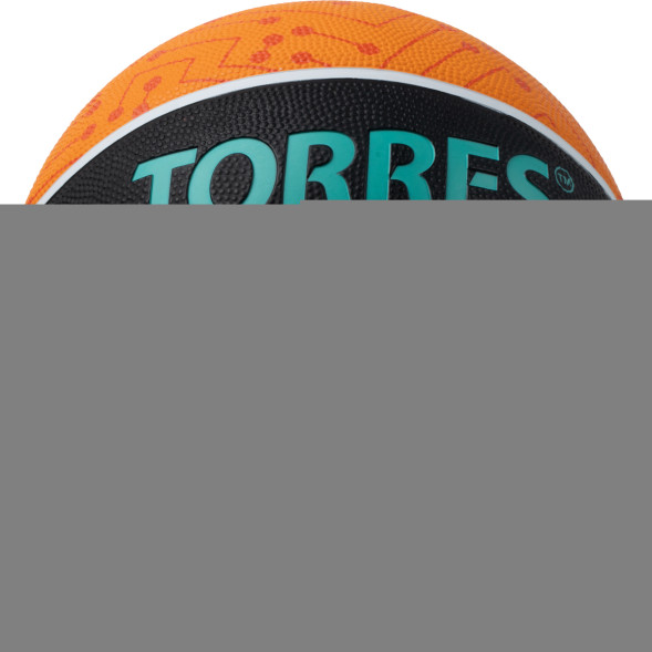 Мяч баск  TORRES TT, B023155, р 5, резина, нейлон  корд, бут  кам , черный-мультиколор