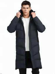 Пуховик KELME Long Down Jacket Dark Grey