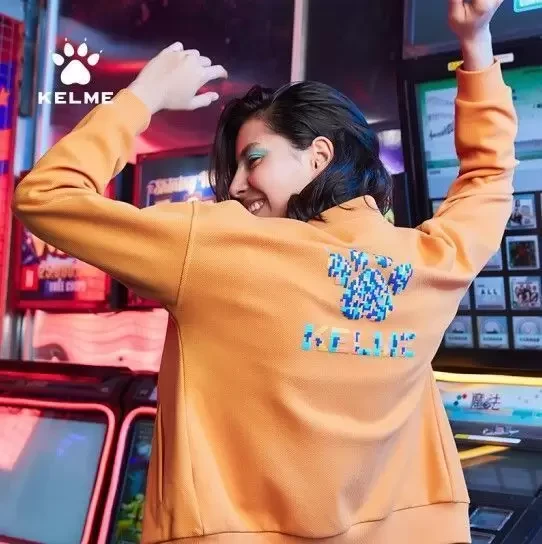 Бомбер KELME Knitted Coat Orange