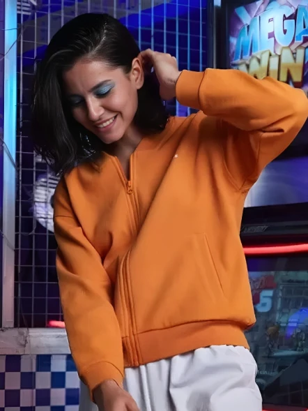 Бомбер KELME Knitted Coat Orange