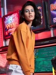 Бомбер KELME Knitted Coat Orange
