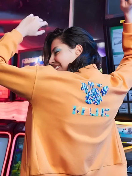 Бомбер KELME Knitted Coat Orange