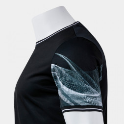 ФУТБОЛКА С КОРОТКИМ РУКАВОМ WAVE ЧЕРНЫЙ БЕЛЫЙ