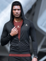 Толстовка KELME Training Hooded Cardigan Black