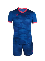 Футбольная форма KELME Short Sleeve Football Jersey Set Blue