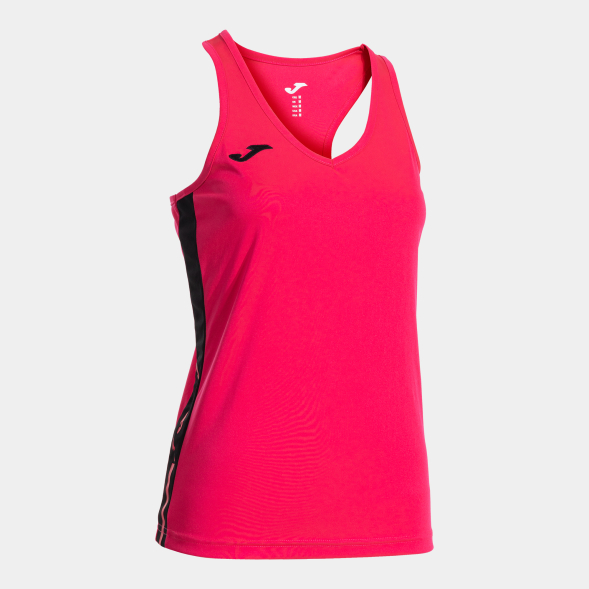 CAMISETA TIRANTES OLIMPIADA FUCSIA NEGRO