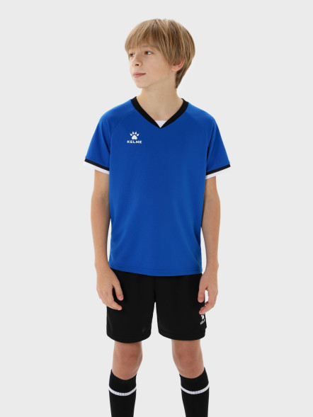 Детская футбольная форма KELME Football Uniform Set (Blue/Black)