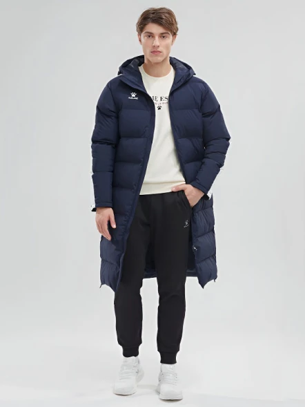 Пуховик KELME Men's Long Clothes Dark Blue