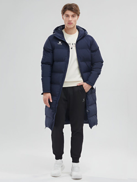 Пуховик KELME Men's Long Clothes Dark Blue