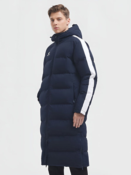 Пуховик KELME Men's Long Clothes Dark Blue