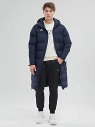 Пуховик KELME Men's Long Clothes Dark Blue