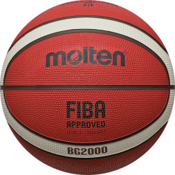 Мяч баск. MOLTEN B5G2000 р.5, FIBA Appr Level II, 12 панелей, резина, бут.кам,нейл.корд,ор-беж-чер