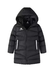 Детский пуховик KELME Children's Long Jacket (Black/White)