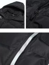 Детский пуховик KELME Children's Long Jacket (Black/White)