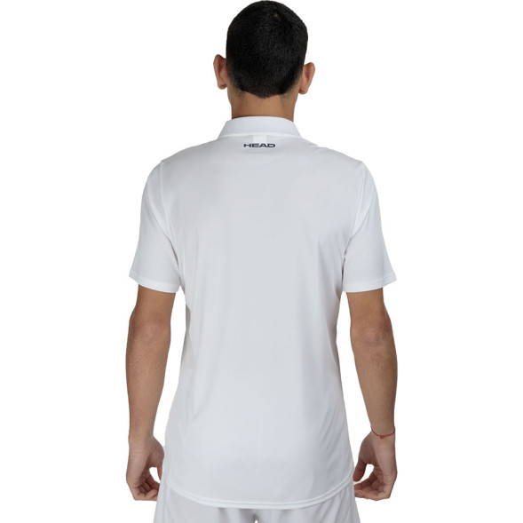 Поло мужское HEAD Club 25 Tech Polo Shirt M 811715-WH-S, р S, полиэстер, белый