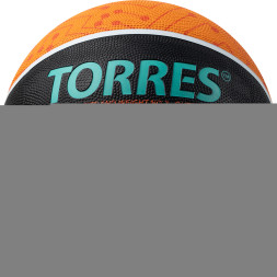 Мяч баск  TORRES TT, B023157, р 7, резина, нейлон  корд, бут  кам , черный-мультиколор