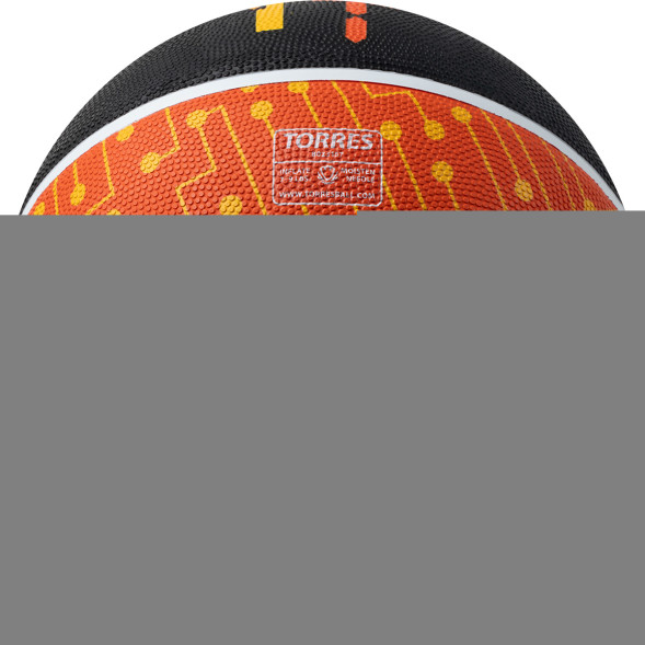 Мяч баск  TORRES TT, B023157, р 7, резина, нейлон  корд, бут  кам , черный-мультиколор