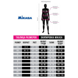 Брюки трен. жен. MIKASA MT706-036-S, р. S, 100% полиэстер, темно-синий