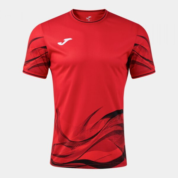 ФУТБОЛКА С КОРОТКИМ РУКАВОМ WAVE КРАСНЫЙ ЧЕРНЫЙ