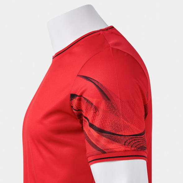 ФУТБОЛКА С КОРОТКИМ РУКАВОМ WAVE КРАСНЫЙ ЧЕРНЫЙ