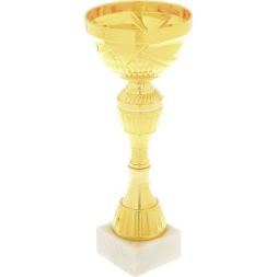 Кубок 135C, зол., подставка камень, 24 × 10 × 6 см