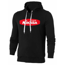 СЦ*Толстовка муж. с капюшоном MIKASA MT5036-V1-S, р. S, 70% хлопок, 30% полиэстер, черный