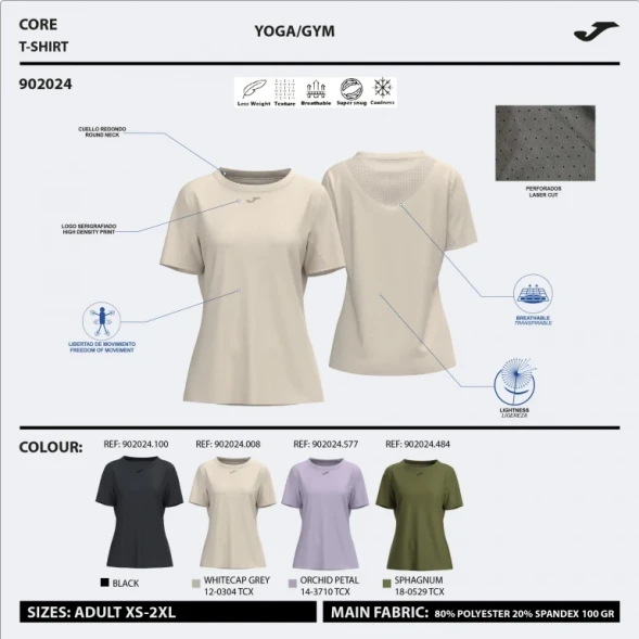CAMISETA MANGA CORTA INDOOR GYM  
