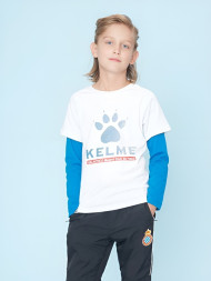Детский лонгслив KELME Boys Long Sleeve T-Shirt White