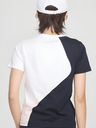 Футболка KELME Round Neck Short Sleeve T-Shirt (White/Dark Blue)